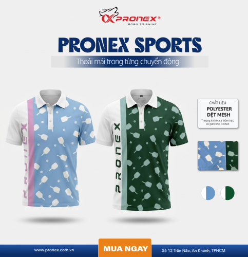 Áo Polo Thể Thao Nam Vợt Pickleball | Chất Liệu Polyester Spandex Thoáng Khí, Mau Khô 0