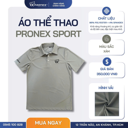 Áo Polo Thể Thao Nam 6 Màu | Vải Lưới Polyester... 2